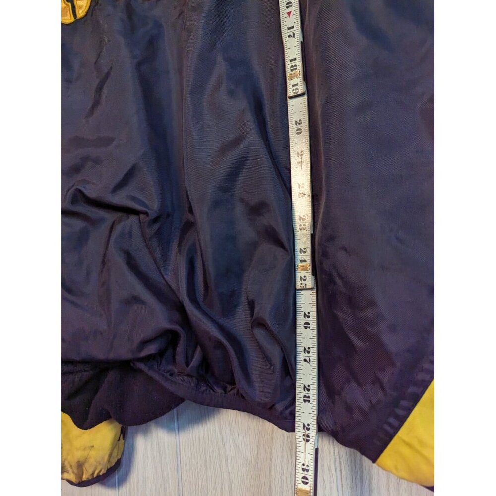 Distressed Pittsburgh Steelers Pullover Windbreaker NFL Men's 2XL Reversible - Picture 11 of 13